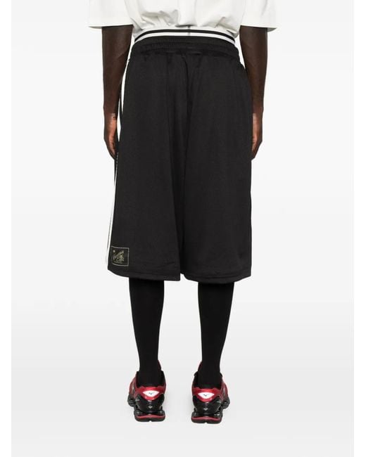 Adidas Black X Willy Chavarria Logo-Embroidered Mesh Shorts