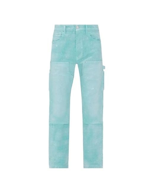Amiri Blue Jacquard Carpenter Jeans for men