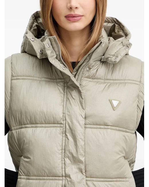 Guess Natural Hooded Padded Gilet