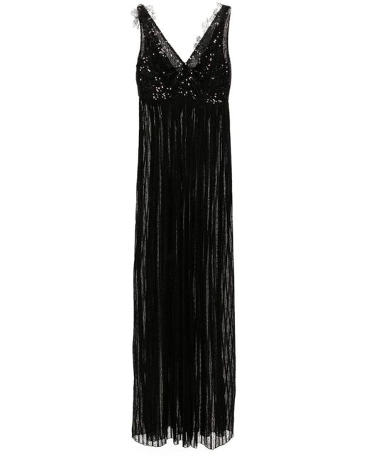 Ermanno Scervino Sequin-embellished Maxi Dress Black