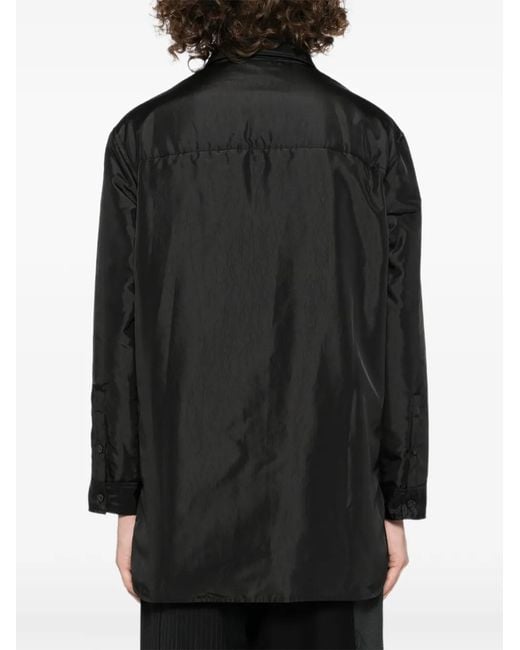 Yohji Yamamoto Shirtjack Met Print in het Black voor heren