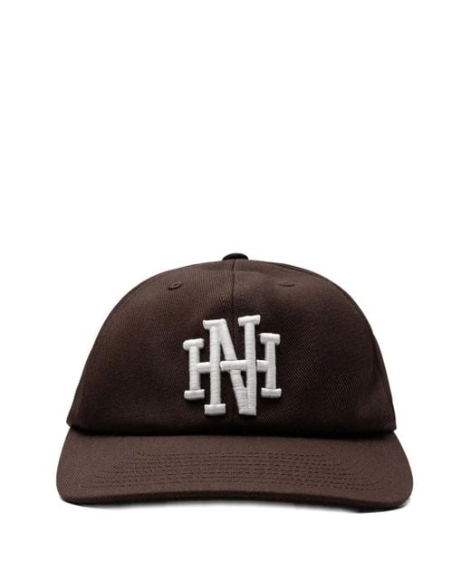 Neighborhood Black Monogram-Embroidered Baseball Cap for men