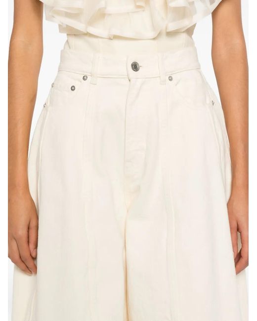 Viktor & Rolf White Jean À Coupe Ample