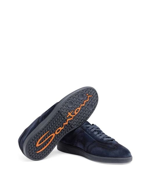 Santoni Blue Dbs Oly Sneakers for men