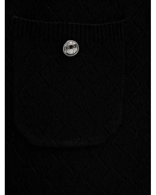 Guess Black Square-Neck Patch-Pocket Mini Dress