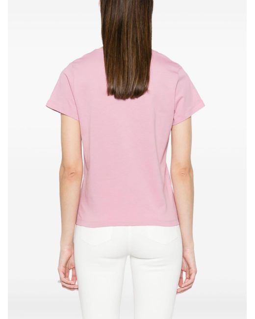 Camiseta Turbato con motivo Love Birds Pinko de color Pink