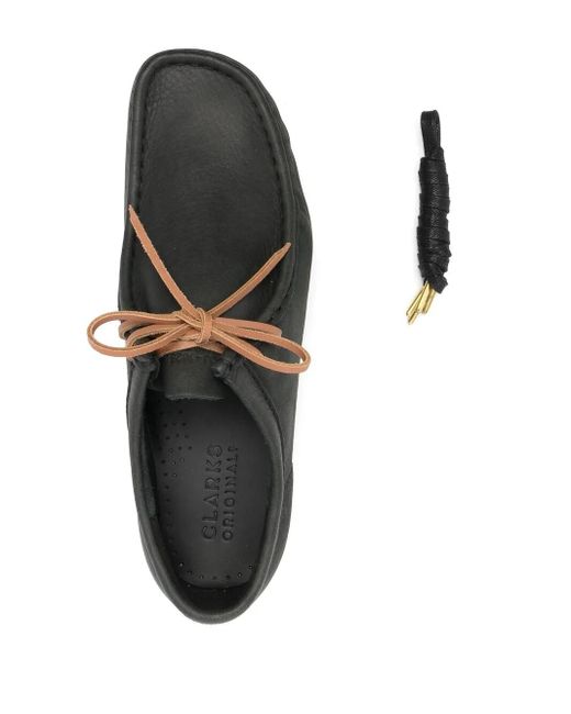 Clarks Black Flat Lace-up Shoes for men