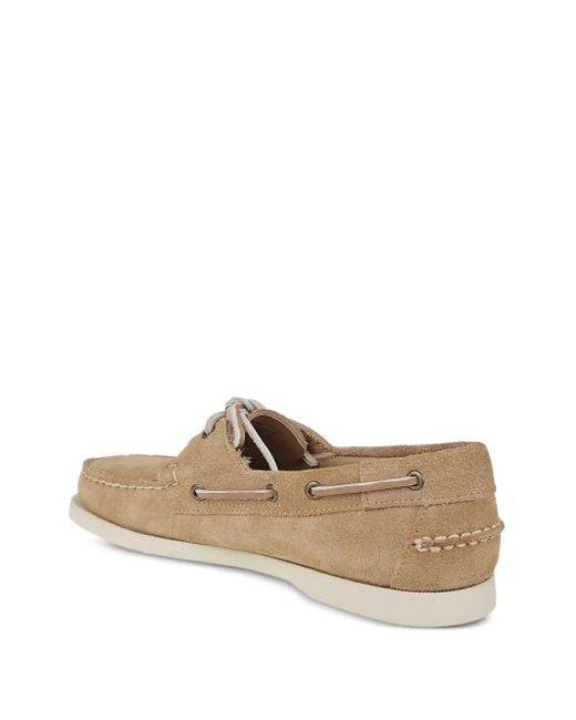 Sebago Brown Suede Boat Shoes for men