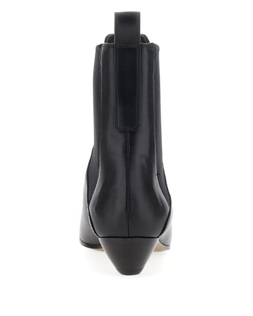 Le Monde Beryl Black Allegra Elasticated-Panel Pointed-Toe Boots