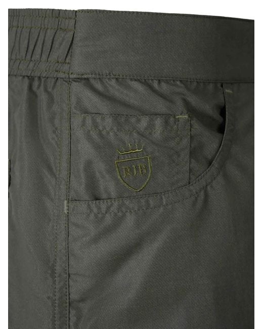 richard j. brown Gray Logo-Embroidered Swim Shorts for men
