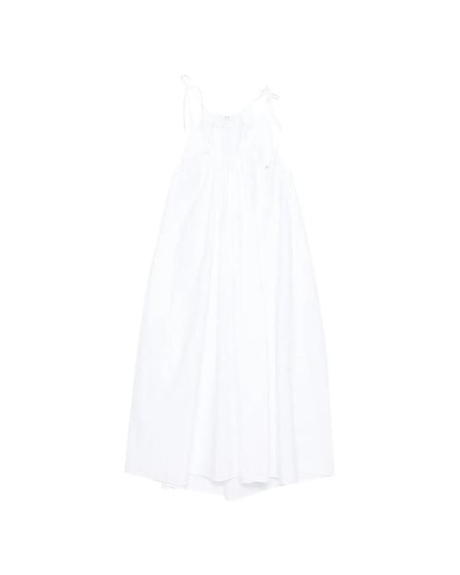 Co. White Tie-Strap Maxi Dress
