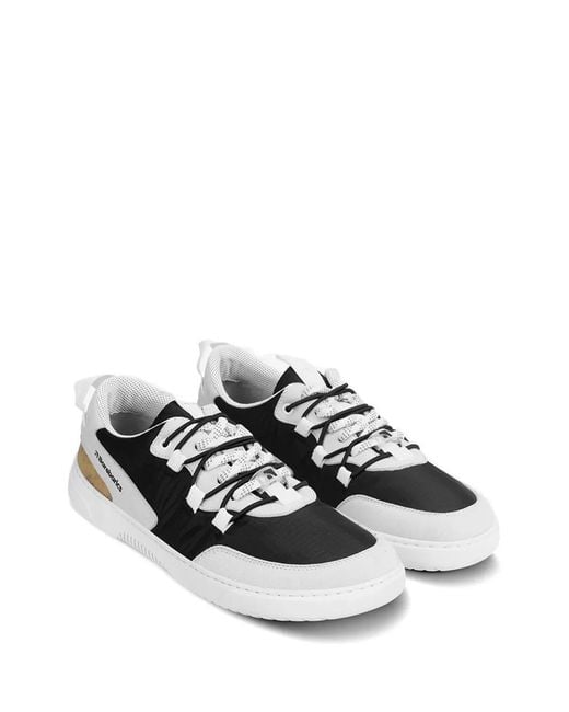 Barebarics White Panelled Sneakers