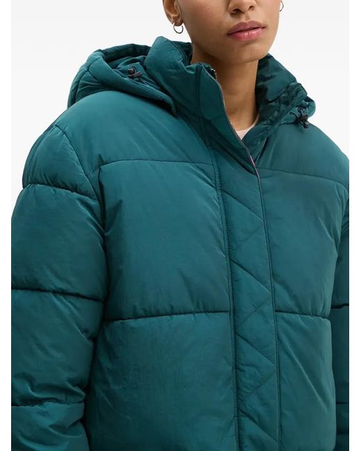 Paul Smith Green Hooded Quilted Coat