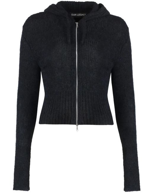 Sudadera lisa con capucha Our Legacy de color Black