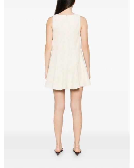 Khaite White Mags Sleeveless Dress