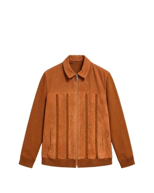 LES HÉRITIERS Brown Ter Zip-Up Cardigan for men