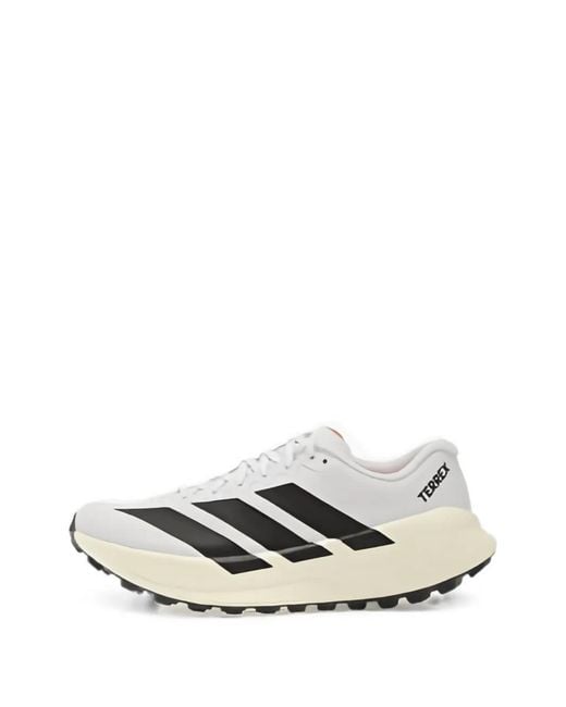 Adidas White Terrex Agravic Sl Trail Running Sneakers for men