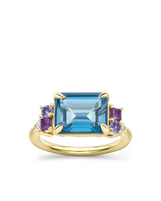 Dinny Hall Blue 9K Claudie Multi-Stone Ring