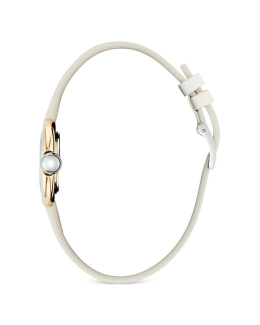 Furla White Leather Case 28Mm Watch