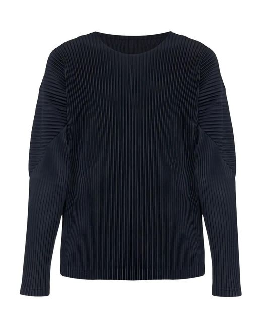 Homme Plissé Issey Miyake Blue T-Shirts And Polos for men