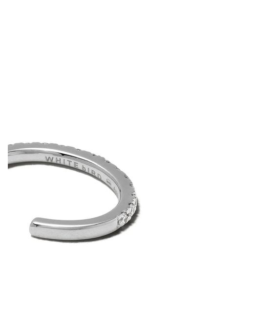 We by WHITEbIRD White 18Kt Diamond Suzanne Earcuff