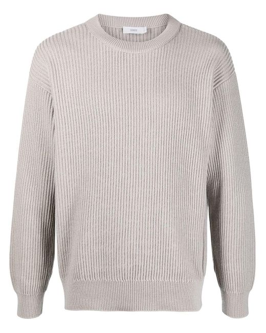 Closed ウール クルーネック セーター カラー グレー メンズ Lyst Closed ウール クルーネック セーター カラー グレー メンズ Lyst
