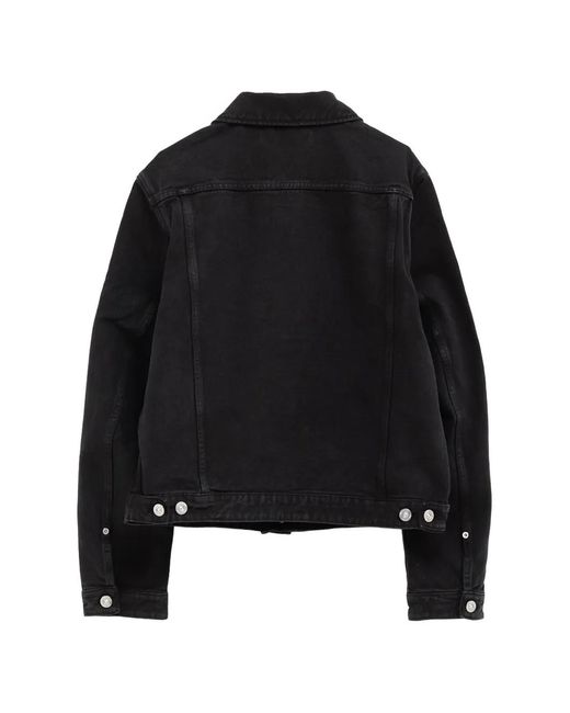 Our Legacy Black Point-Collar Jacket for men