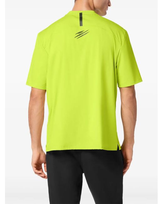 メンズ Philipp Plein マイクロリブ Tシャツ Green