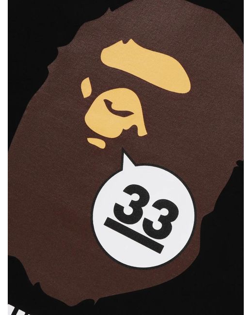 A Bathing Ape Black Short Sleeve T-Shirt for men