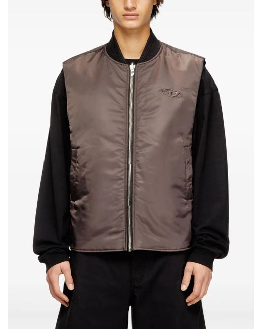 DIESEL Black Jackets Pa+Ribpc Pl Ea for men