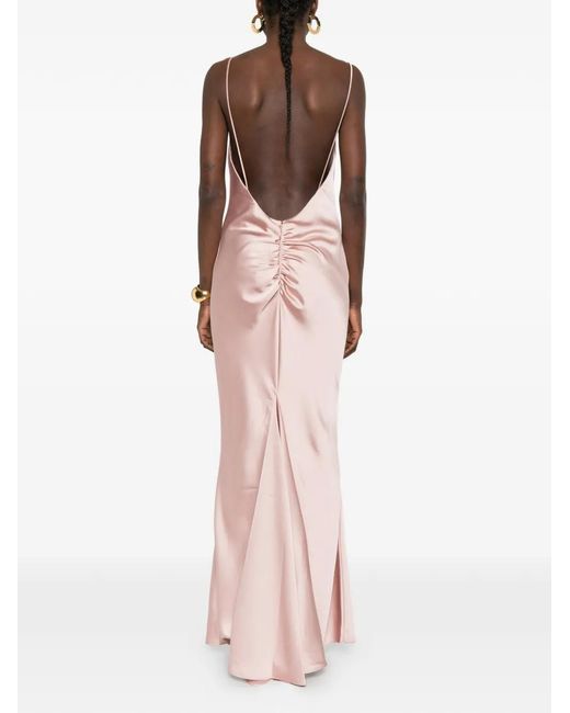 ANDAMANE Pink Ninfea Slip Maxi Dress