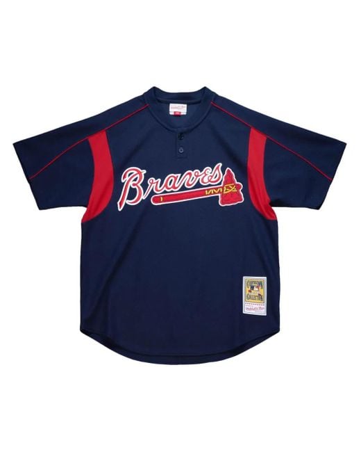 Mitchell & Ness Blue "Mlb Atlanta Braves 2003 Greg Maddux" Batting Practice Jersey for men