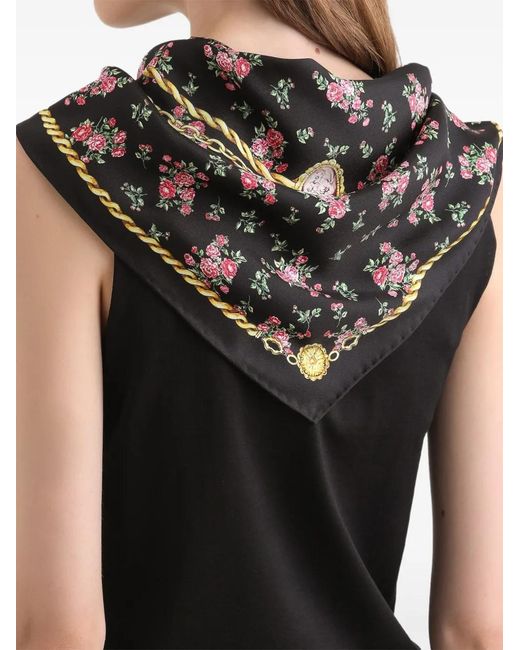 Dolce & Gabbana Black Logo-Embroidered Tank Top
