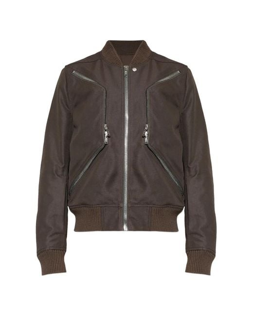 Rick Owens Brown Temple Heizer Flight Jacket for men
