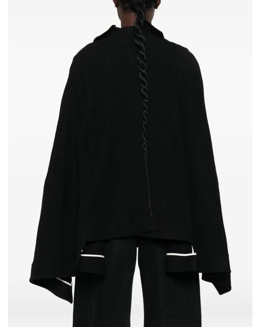 SOH Black Button-Up Cape