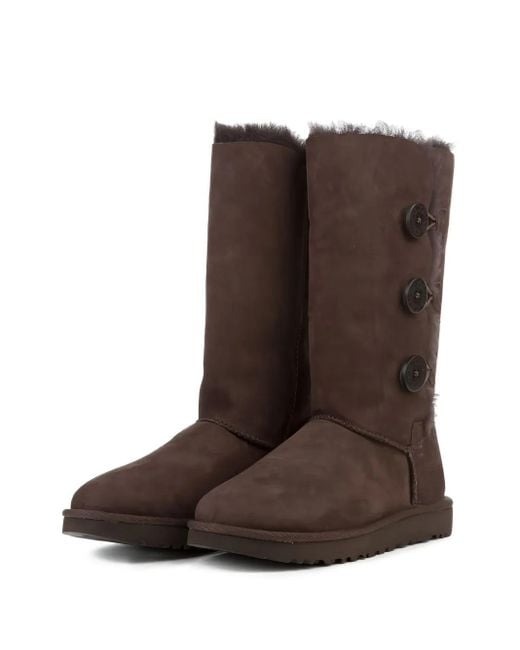 Ugg Brown Bailey Button Triplet Ii "Chocolate" Boots