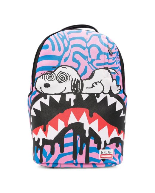 Sprayground Blue Peanuts Snoopy Trippy Backpack for men