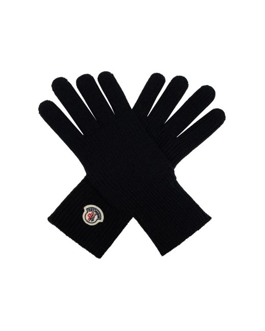 Gants À Patch Logo Moncler pour homme en coloris Black