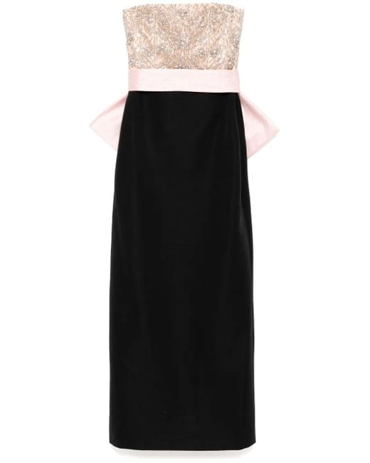 Sachin & Babi Black Marilyn Gown
