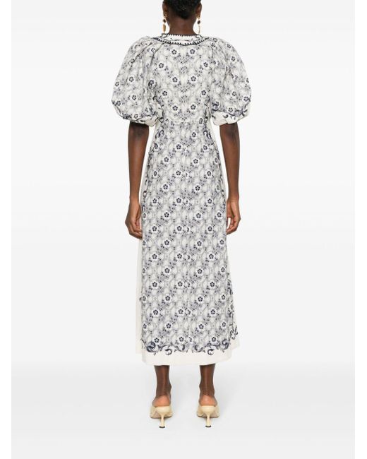 airlie midi dress ALMAIS Airlie Linen Midi Dress