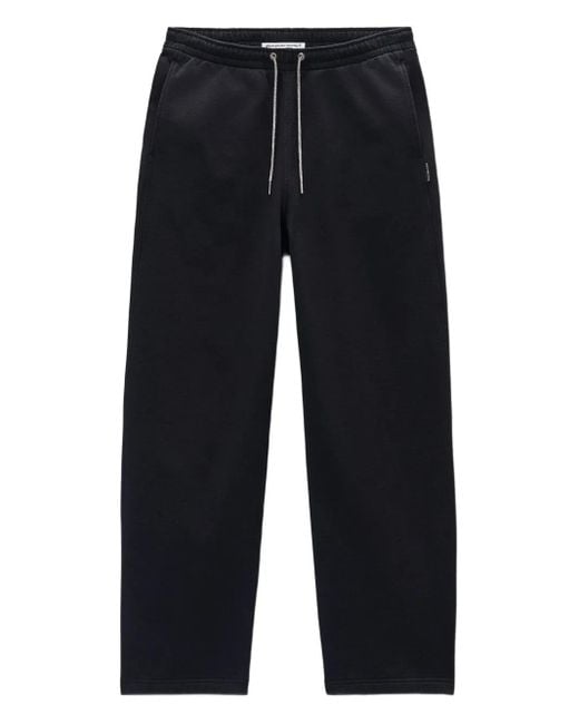Alexander Wang Blue Jogginghose mit Strass-Kordelzug