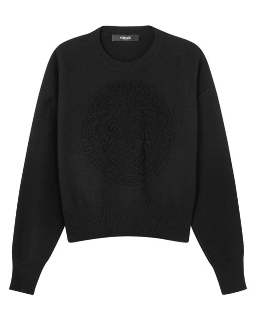 Versace Black Pullover mit Medusa-Motiv