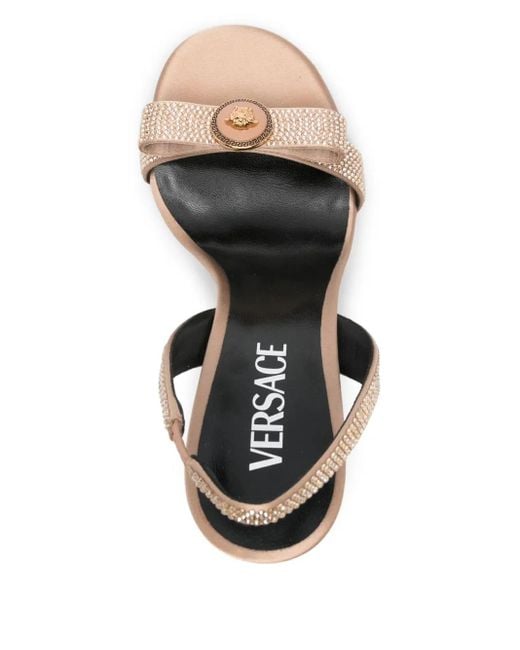 Versace Natural Heeled Sandals