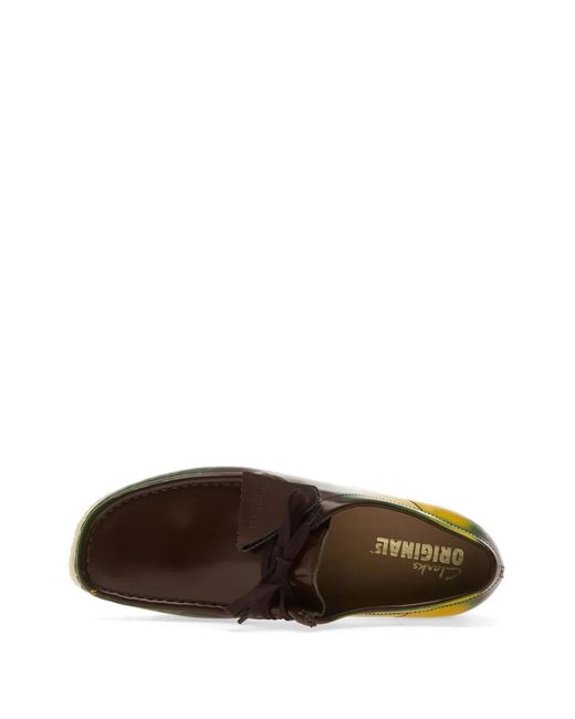 Clarks Green Wallabee Lace-Up Sneakers for men