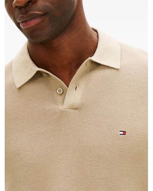 Tommy Hilfiger Natural Polo À Manches Courtes for men