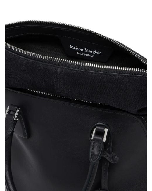 Maison Margiela Black 5Ac Leather Tote Bag