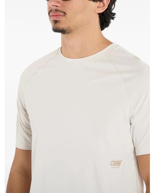 Ciele Athletics White Logo-Print T-Shirt for men