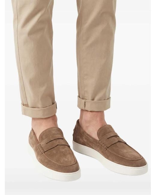 Tod's Brown Flat Shoes for men