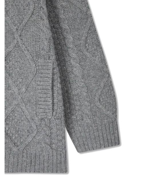 Studio Tomboy X Gray Cardigan Mit Zopfmuster