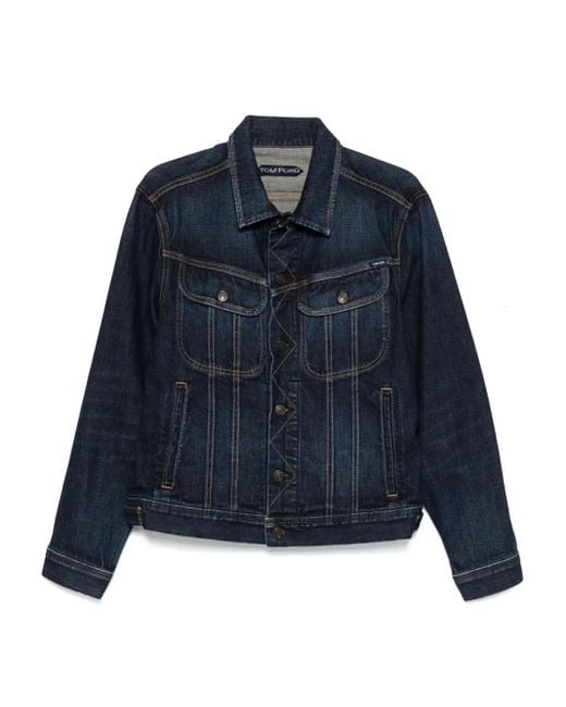 メンズ Tom Ford デニムジャケット Blue